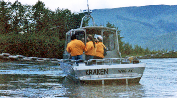 The smaller jetboat